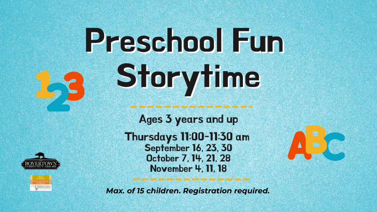 Virtual Preschool Fun Storytime Berks County Public Libraries